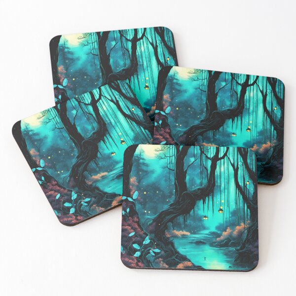 Item preview, Teal River Of The Enchanted Woods III designed and sold by SilverSunStudio.