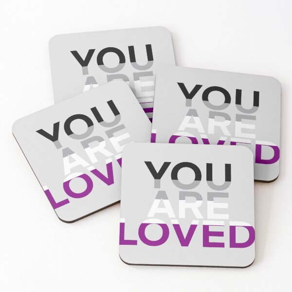 Item preview, You are loved (asexual) designed and sold by Cosmic Kitty Colors.