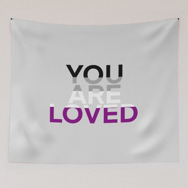 Item preview, You are loved (asexual) designed and sold by Cosmic Kitty Colors.