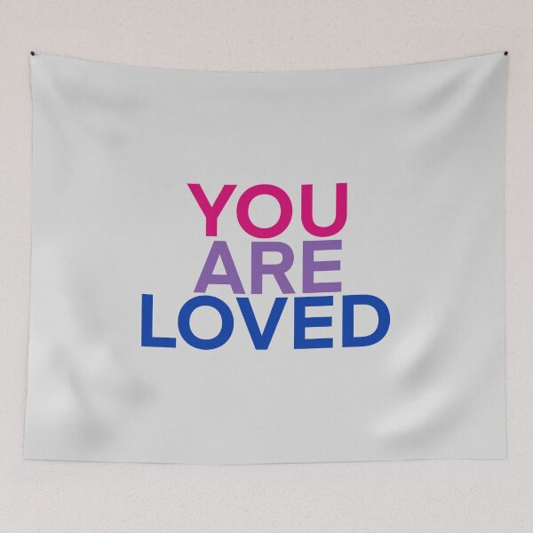 Item preview, You are loved (bisexual) designed and sold by Cosmic Kitty Colors.