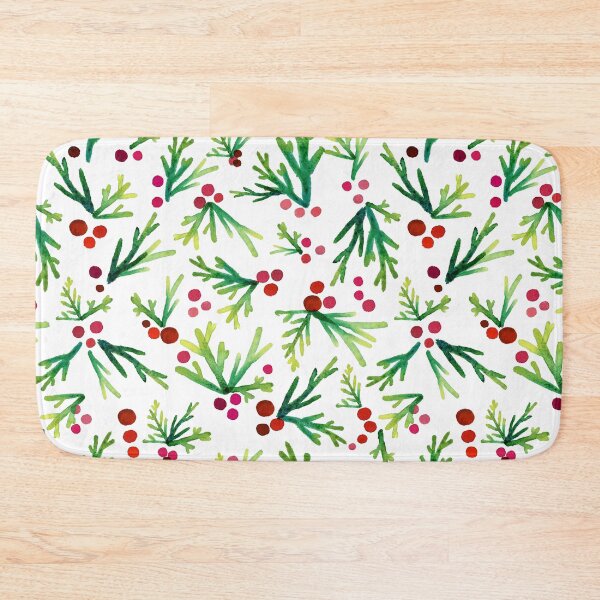 Item preview, Juniper Winter - Holiday Berry Watercolor designed and sold by ReesaAnneArt.