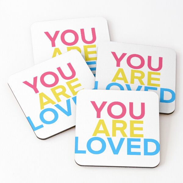 Item preview, You are loved (pansexual) designed and sold by Cosmic Kitty Colors.