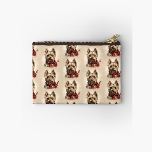 Item preview, Silky Terrier Christmas Plaid Watercolor designed and sold by rafaeltto.