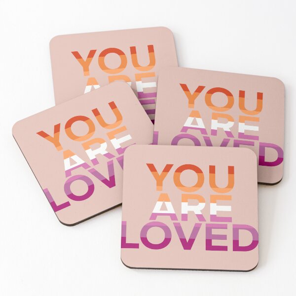 Item preview, You are loved (lesbian) designed and sold by Cosmic Kitty Colors.