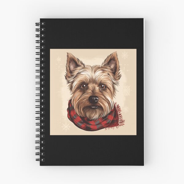 Item preview, Silky Terrier Christmas Plaid Watercolor designed and sold by rafaeltto.