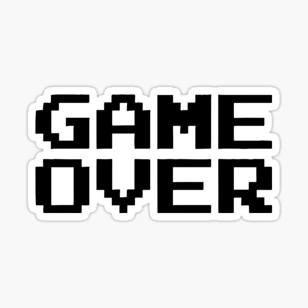 Game Over 90S Sticker for iOS & Android
