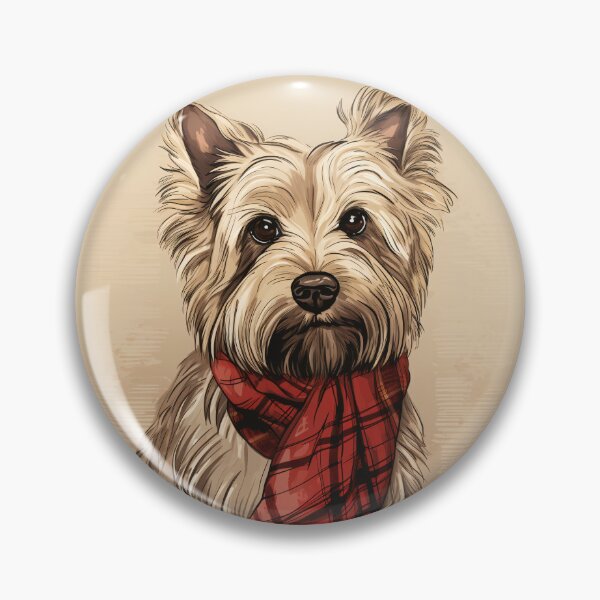 Artikelvorschau, Skye Terrier Christmas Plaid Watercolor entworfen und verkauft von rafaeltto.