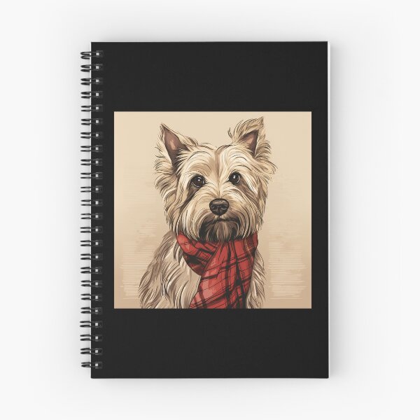 Item preview, Skye Terrier Christmas Plaid Watercolor designed and sold by rafaeltto.
