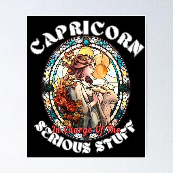 Item preview, Capricorn: In Charge Of The Serious Stuff designed and sold by ZodiacWonders.