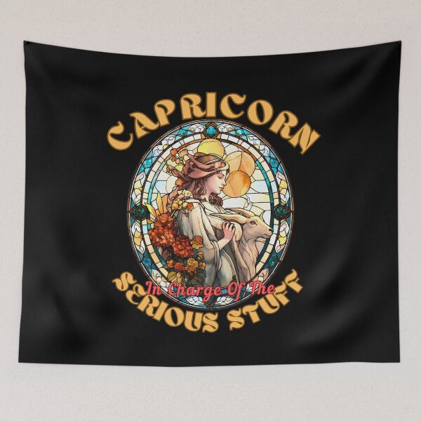 Item preview, Capricorn: In Charge Of The Serious Stuff. capricorn sign designed and sold by ZodiacWonders.
