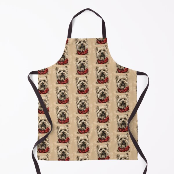 Item preview, Skye Terrier Christmas Plaid Watercolor designed and sold by rafaeltto.