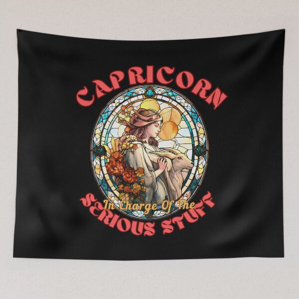 Item preview, Capricorn: In Charge Of The Serious Stuff. capricorn astrology designed and sold by ZodiacWonders.