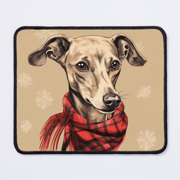 Item preview, Sloughi Christmas Plaid Watercolor designed and sold by rafaeltto.