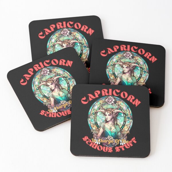 Item preview, Capricorn: In Charge Of The Serious Stuff. capricorn quotes designed and sold by ZodiacWonders.