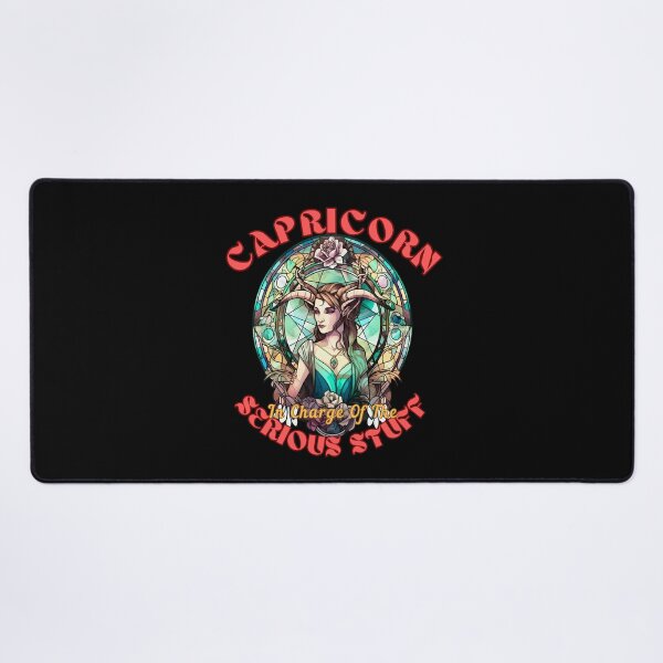 Item preview, Capricorn: In Charge Of The Serious Stuff. capricorn quotes designed and sold by ZodiacWonders.
