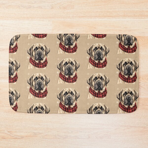 Artikelvorschau, Spanish Mastiff Christmas Plaid Watercolor entworfen und verkauft von rafaeltto.