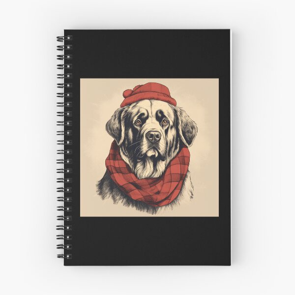 Item preview, St. Bernard Christmas Plaid Watercolor designed and sold by rafaeltto.