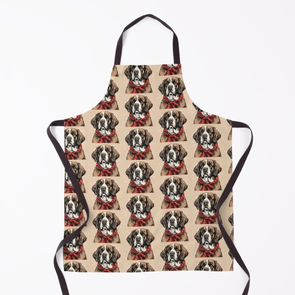 Item preview, St. Bernard Christmas Plaid Watercolor designed and sold by rafaeltto.