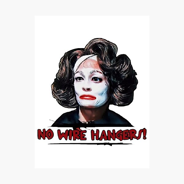 Joan Crawford no wire hangers Photographic Print