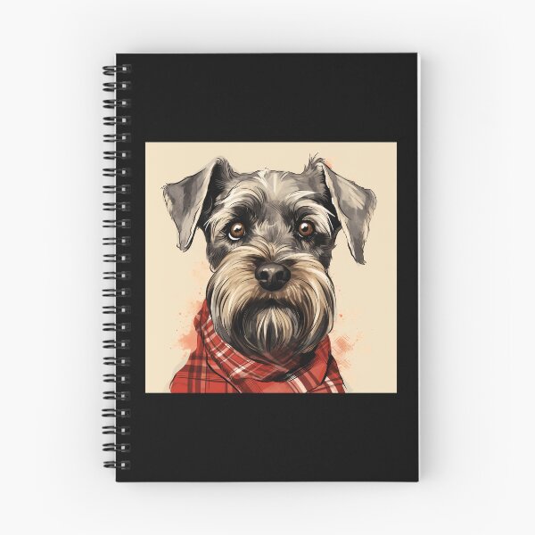 Artikelvorschau, Standard Schnauzer Christmas Plaid Watercolor entworfen und verkauft von rafaeltto.
