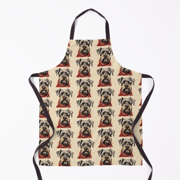 Item preview, Standard Schnauzer Christmas Plaid Watercolor designed and sold by rafaeltto.