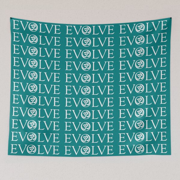 Item preview, Evolve Inner Peace (Aum) Teal designed and sold by Peace & Love Shop.