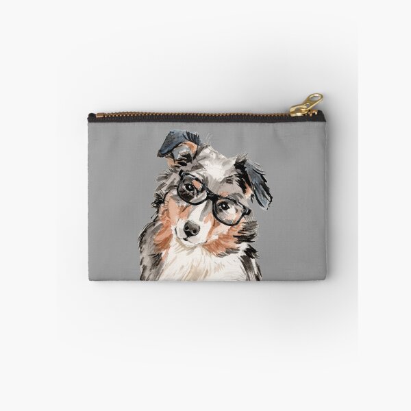 Item preview, Australian Shepherd Dog Wearing Glasses  designed and sold by beastieboutique.