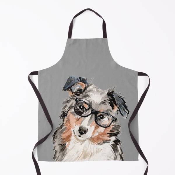 Item preview, Australian Shepherd Dog Wearing Glasses designed and sold by beastieboutique.