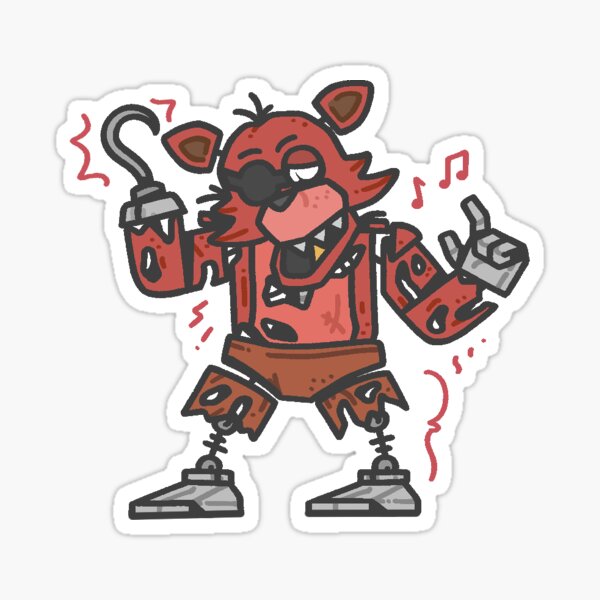 Withered foxy five nights at freddys 2 Sticker for Sale by teraMerchShop