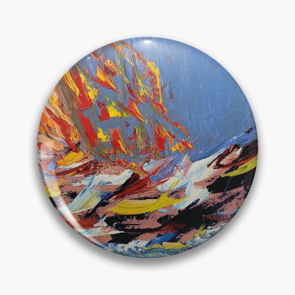 Item preview, BOAT ON FIRE IN STORM designed and sold by ashikkumar.