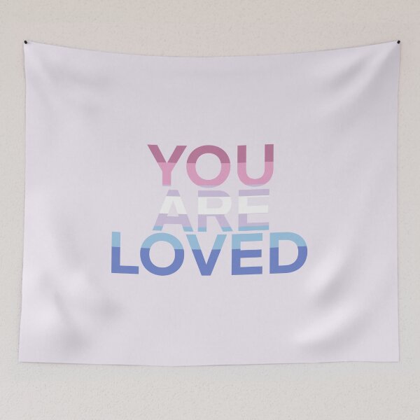 Item preview, You are loved (bi-gender) designed and sold by Cosmic Kitty Colors.