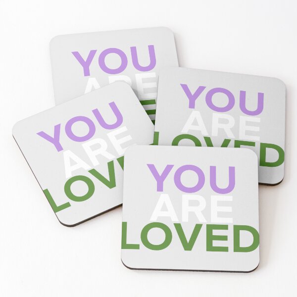 Item preview, You are loved (gender queer) designed and sold by Cosmic Kitty Colors.