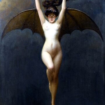Artwork thumbnail, La Femme Chauve-Souris - The Bat-Woman - Albert Joseph Pénot by forgottenbeauty