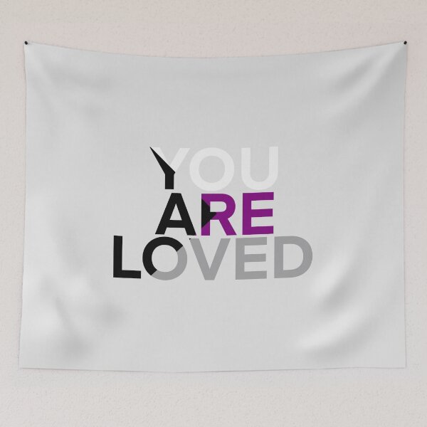 Item preview, You are loved (demisexual) designed and sold by Cosmic Kitty Colors.