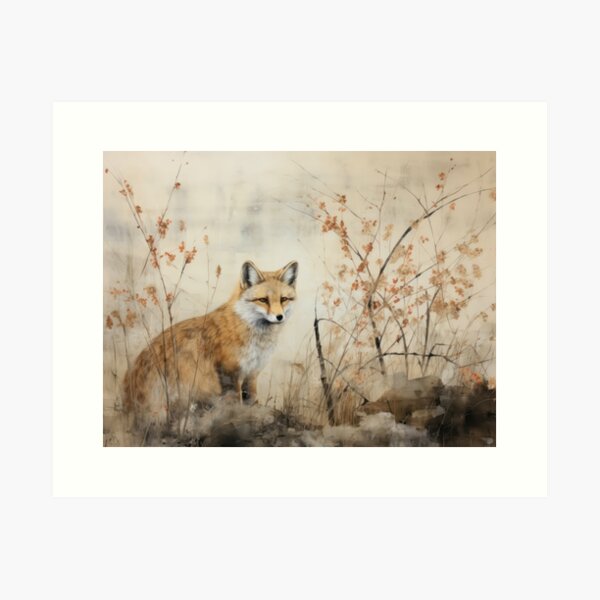 Item preview, Painting of Fox designed and sold by kansaikate.
