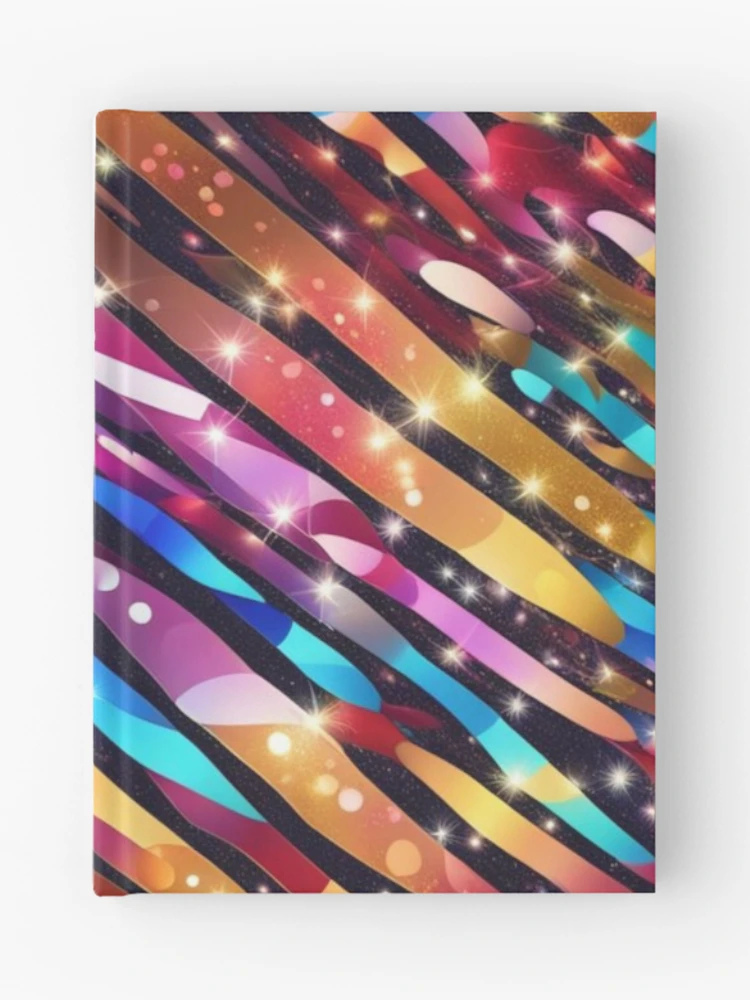 Thumbnail 1 of 3, Journal, Abstract Colorful Streamers Pattern designed and sold by calibrit.