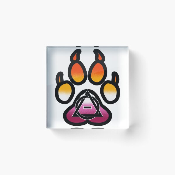 Item preview, Lesbian Therian Pride Wolf Paw designed and sold by ChaotixDragon.