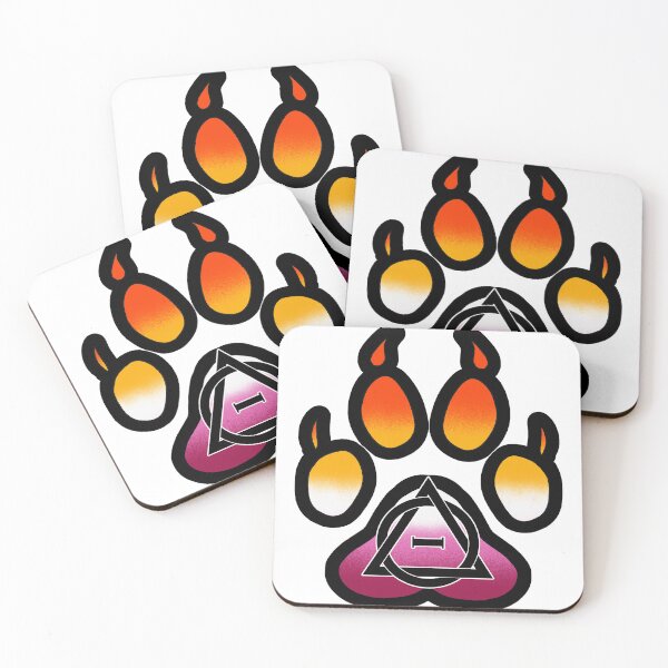 Item preview, Lesbian Therian Pride Wolf Paw designed and sold by ChaotixDragon.