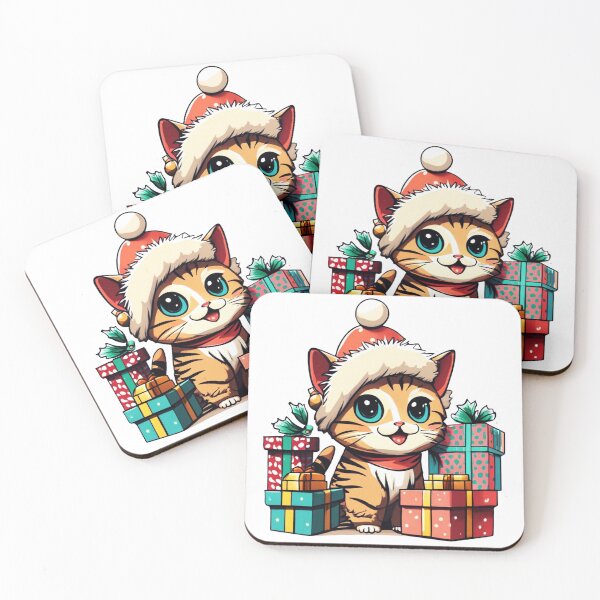 Item preview, Lovely Cute Kitty with Christmas gifts designed and sold by Arun Fernando.