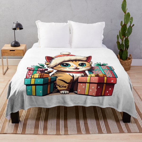 Item preview, Lovely Cute Kitty with Christmas gifts designed and sold by Arun Fernando.