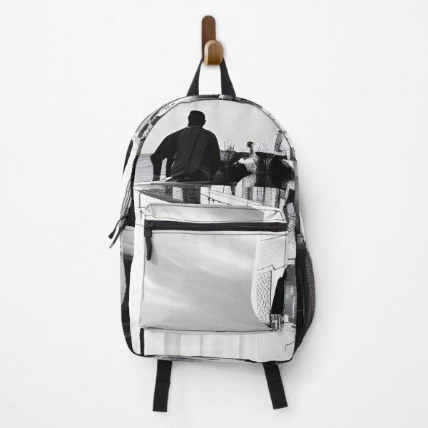 Item preview, Black and white abstract vision in a beach café. Disturbing wired dream designed and sold by posterflunz.