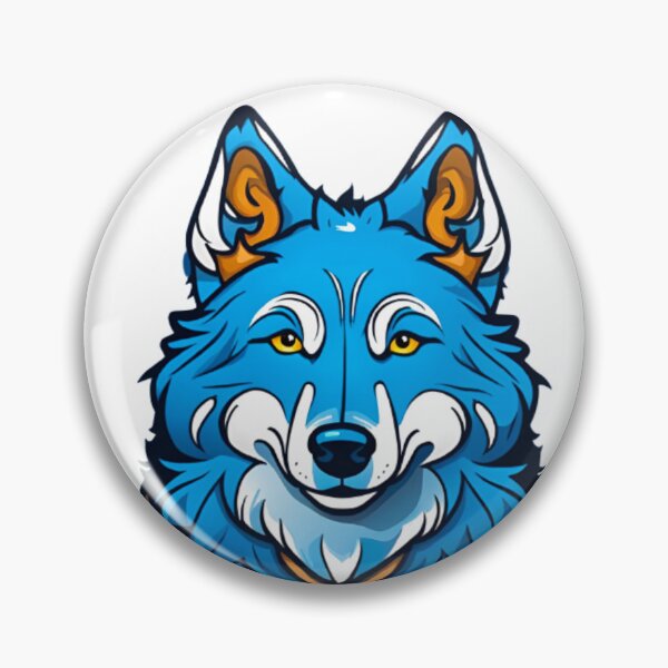 Item preview, Abstract blue wolf dog designed and sold by KorArtStudio.