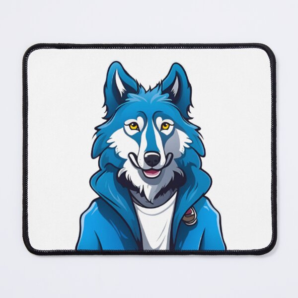 Item preview, Cool furry Blue wolf dog designed and sold by KorArtStudio.