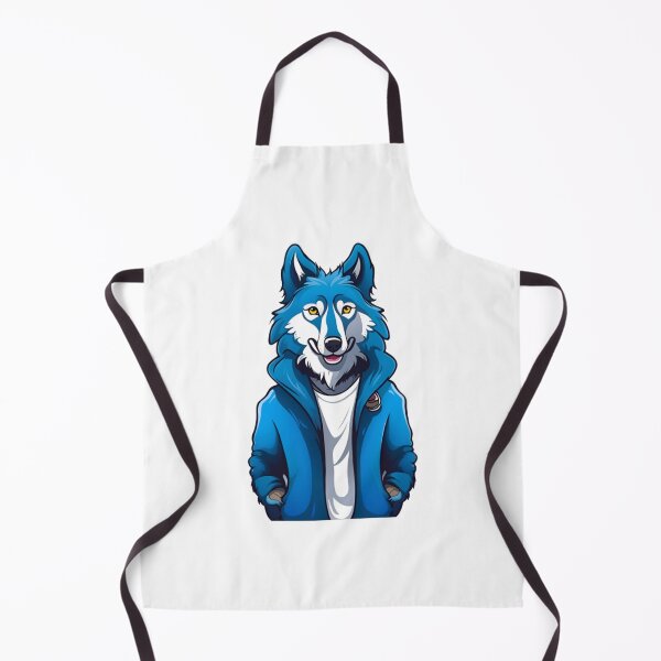 Item preview, Cool furry Blue wolf dog designed and sold by KorArtStudio.