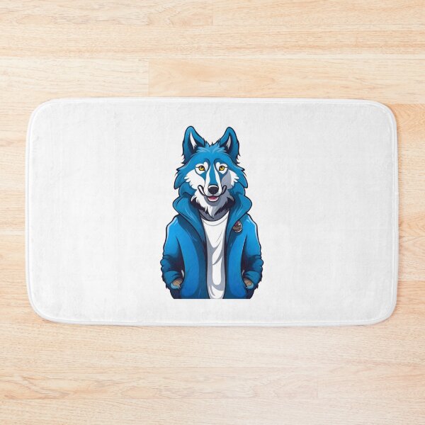 Item preview, Cool furry Blue wolf dog designed and sold by KorArtStudio.
