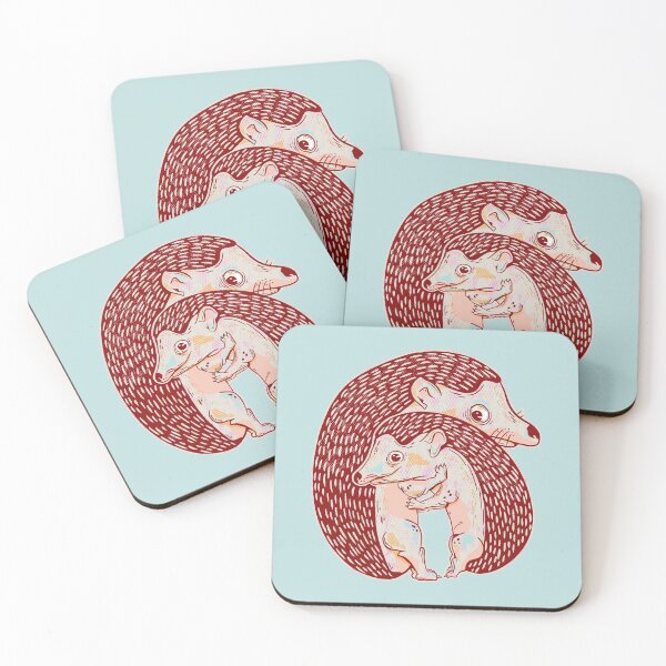 Item preview, Hedgehog family hug designed and sold by piedaydesigns.
