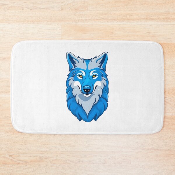 Item preview, Cool blue wolf dog art designed and sold by KorArtStudio.