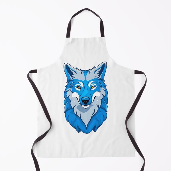Item preview, Cool blue wolf dog art designed and sold by KorArtStudio.