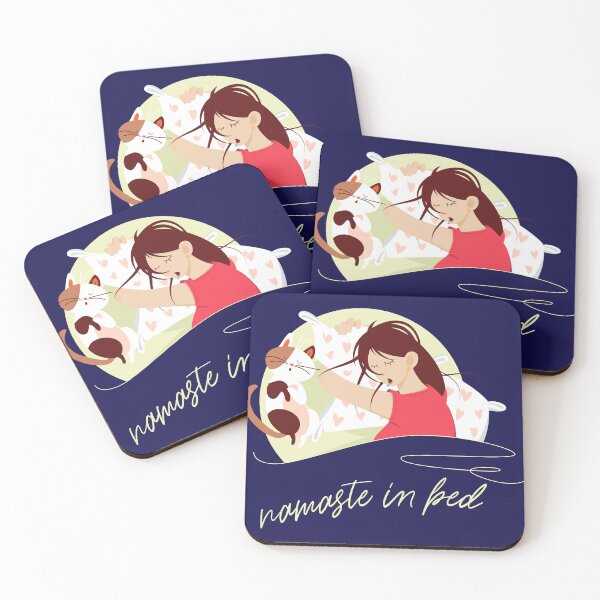 Item preview, Namaste in bed (on dark colors) designed and sold by messy-nessie.
