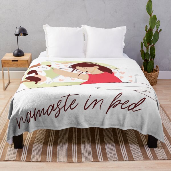 Item preview, Namaste in bed (on light colors) designed and sold by messy-nessie.